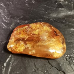 Copal de Madagascar - pièce unique avec des insectes 2 -  2ème chakra